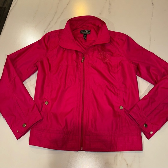 Ralph lauren pink windbreaker - Picture 1 of 5